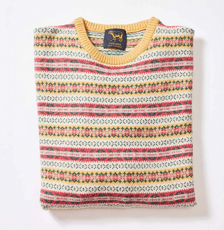 Osborne Lambswool Fair Isle Crew Neck Col2